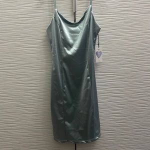 Blue Shimmer Bodycon Dress